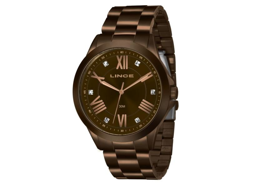 Relogio Lince Feminino Lrbj046l N3nx Marrom Chocolate em Promoção