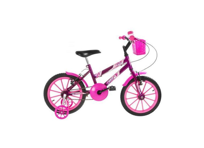 Bicicleta Infatil Para Menina Aro 16 Ultra Bikes Kids Feminina Com Rod