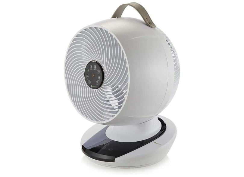 Ventilador de Mesa 40 cm de Altura com Controle Remoto, 12 Velocidades, Ultras Silencioso e Baixo Consumo de Energia, 110V 15W, Meaco, Branco