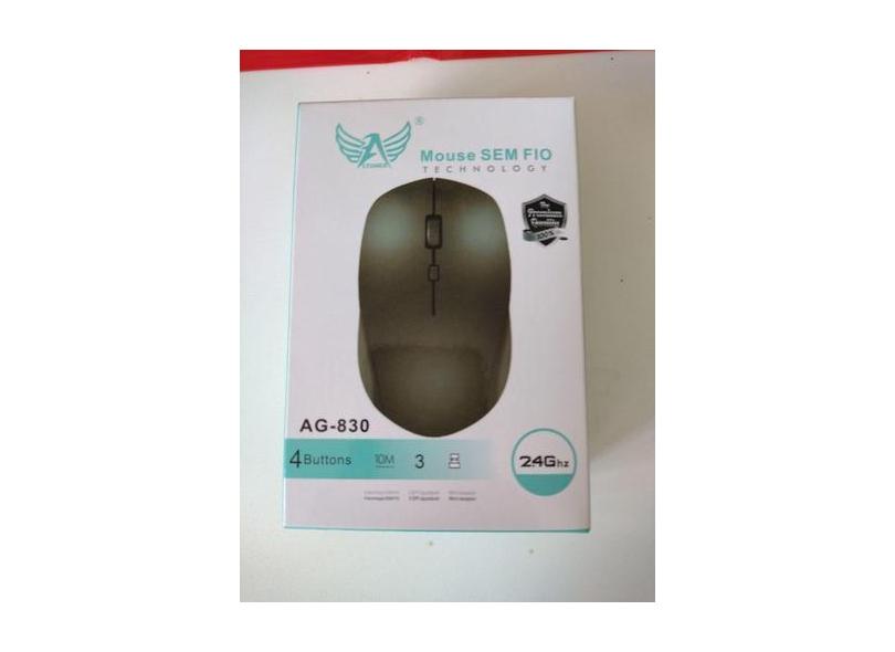 Mouse Sem Fio 2.4 Ghz 4 Botões Ag-830 - Ltonex