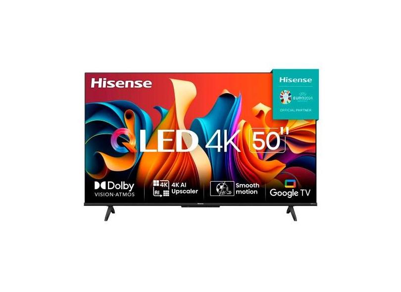 Smart TV Hisense 50 Polegadas 50Q6N 4K uhd qled HDR10mais Dolby Vision Atmos Google TV