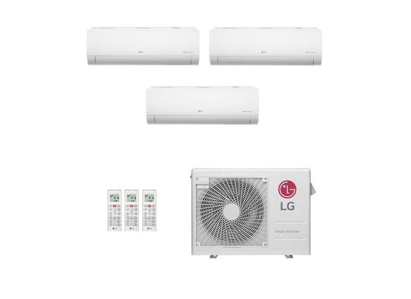 Ar-Condicionado Multi Split Inverter LG 24.000 (3x Evap HW 12.000) Quente/Frio 220V