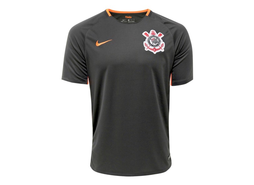 Camisa Torcedor Corinthians III 2017/18 Com Nome e Número Nike