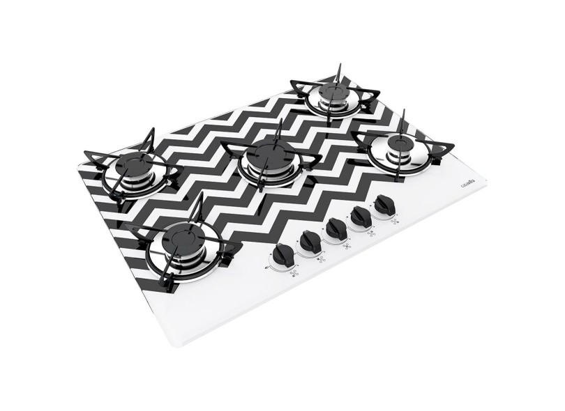 Cooktop Casavitra Excellence 5 Bocas Acendimento Superautomático Rápido 5