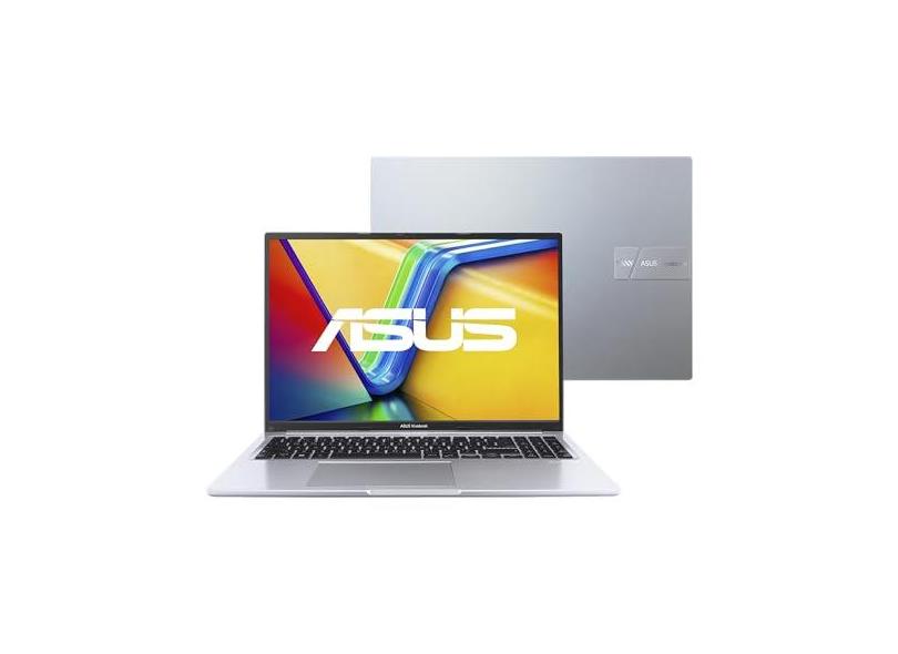 Notebook ASUS Vivobook 16, Intel Core i7 1355U, 8 GB, 512 GB SSD Win 11 Home, Cool Silver, 16" Nível IPS FHD - X1605VA-MB741W