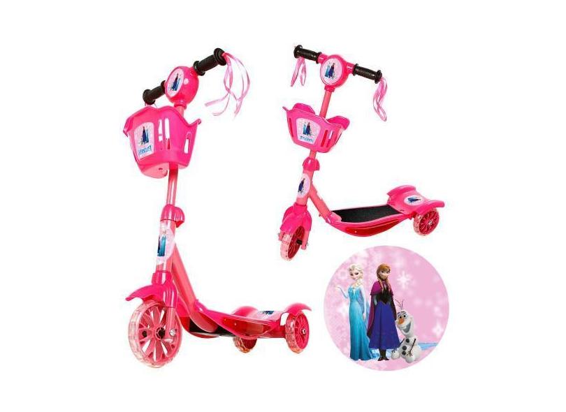 Patinete Frozen Para Crianças Scooter 3 Rodas Brinquedo - Zein