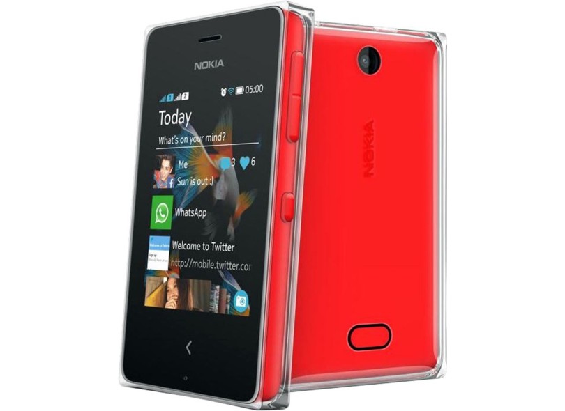 Celular Nokia Asha 503 Câmera 5,0 MP 2 Chips Wi-Fi 3G