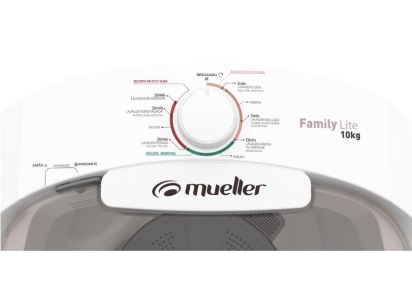 Lavadora Semiautomática Mueller 10 kg Family Lite