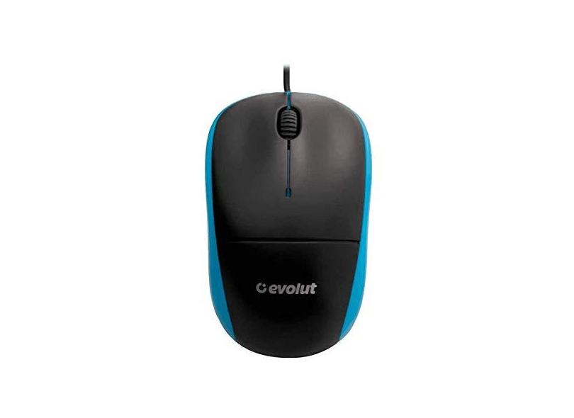 Mouse Optico Evolut Eo-102 Blue 1000dpi