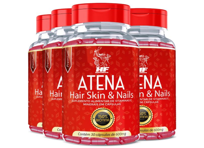 4x Vitamina Para Crescer E Fortalecer O Cabelo Com 30 Capsulas em ...