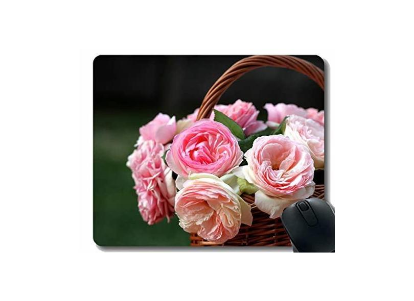 Mouse pad personalizado, mouse pad para compras com rosas e flores