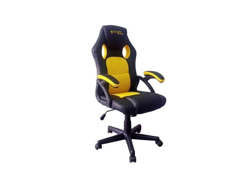 Cadeira Gamer Bright Ergonômica Reclinável - 605 Amarelo