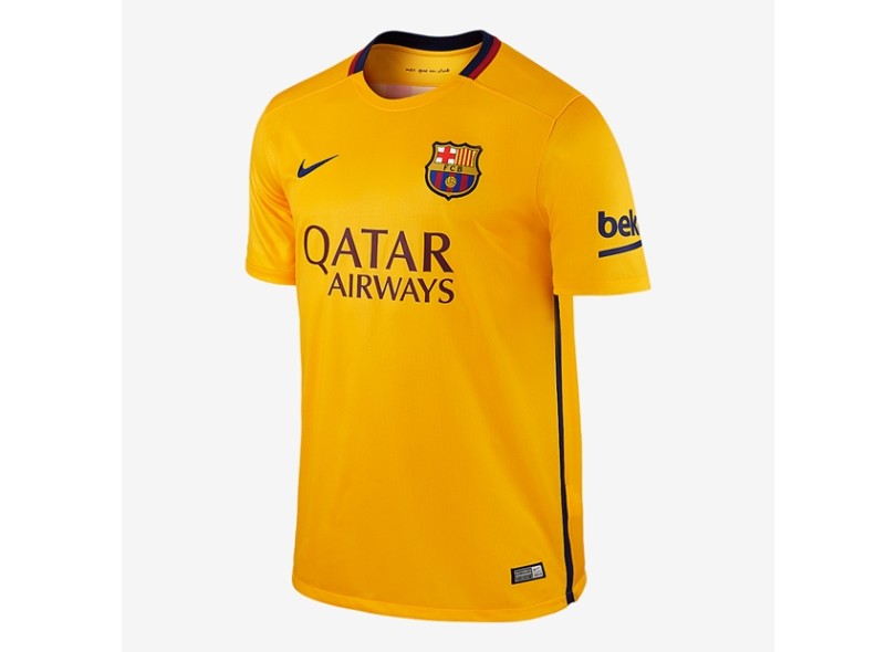 Camisa Torcedor Barcelona II 2015/16 sem Número Nike
