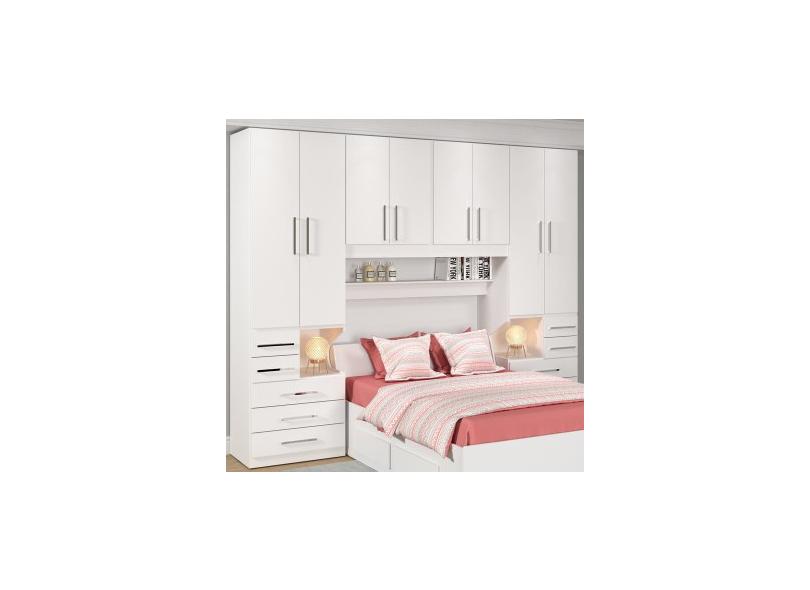 Guarda-Roupa Casal 8 Portas 10 Gavetas 1223S Móveis Ilan