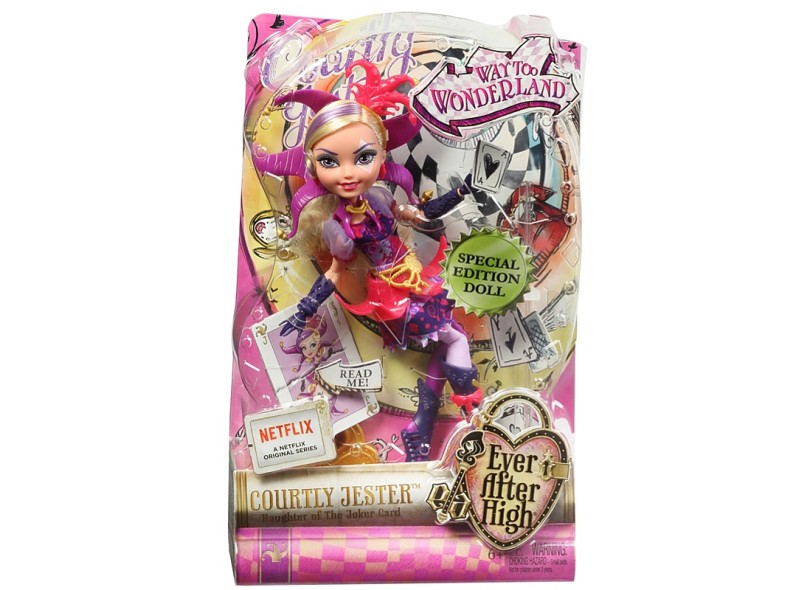 Boneca Ever After High No País das Maravilhas Courtly Jester Mattel