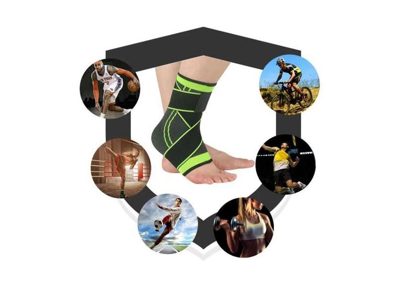 Tornozeleira Esportiva Para Tênis - Agilidade E Velocidade - Black Wat