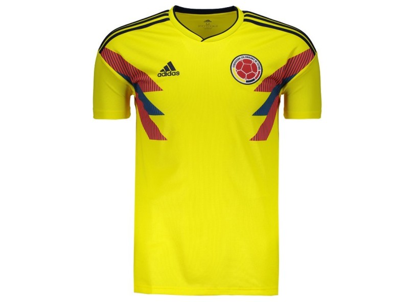 Camisa Torcedor Colômbia I 2018 sem Número Adidas