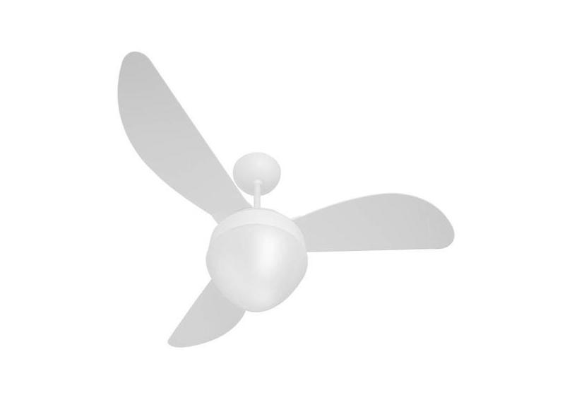 Ventilador De Teto Gale Branco Para 2 Lâmpadas Luxo Ponente 127