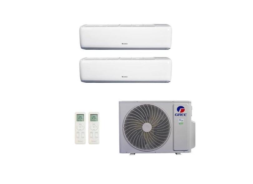 Ar-Condicionado Multi Split Inverter R-32 Gree 24.000 (2x Evap HW 12.000) Quente/Frio 220V