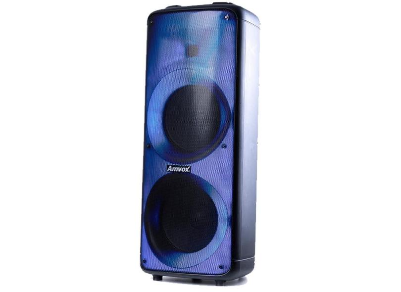 Caixa de Som Amplificada Bluetooth Amvox 2000W ACA Party Vox Prime