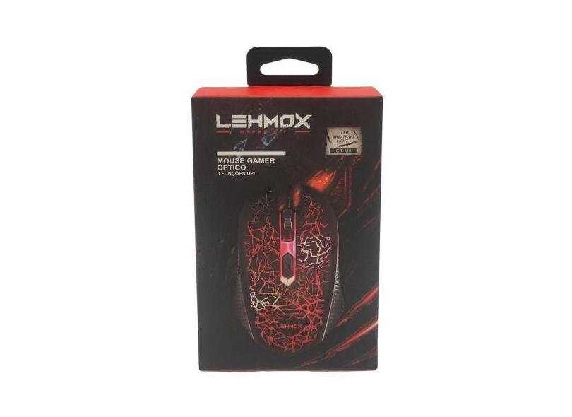 Mouse Gamer Led Rgb 4 Botões 1200dpi Hyper Gt-m8 - LEHMOX