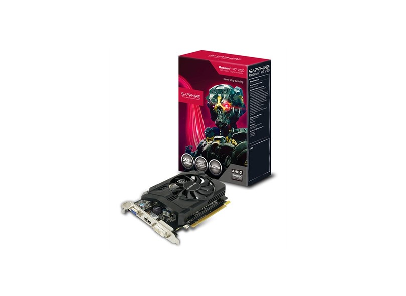 Placa de Video ATI Radeon R7 250 2 GB DDR3 128 Bits Sapphire 11215-01-20G