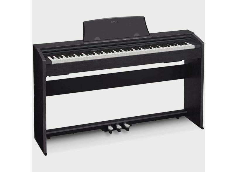 Piano digital casio privia PX-770 preto 7/8 c/movel - grupo shop guitar