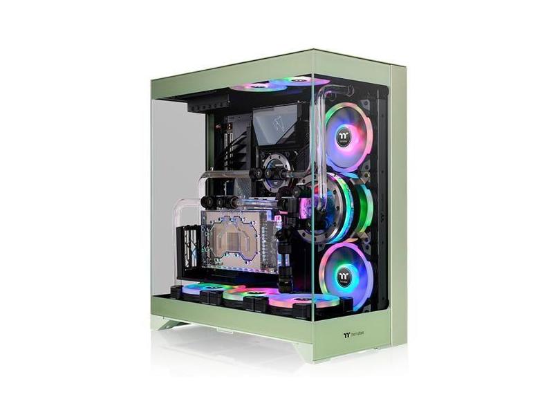 Gabinete CTE E550 TG VERDE MATCHA MID TOWER TT - CA-1Z8-00MEWN-00 - TH