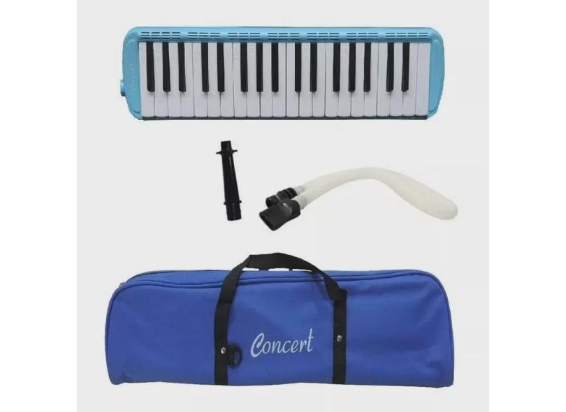 Escaleta Concert Strinberg M37 Azul 37 Teclas Com Capa M 37