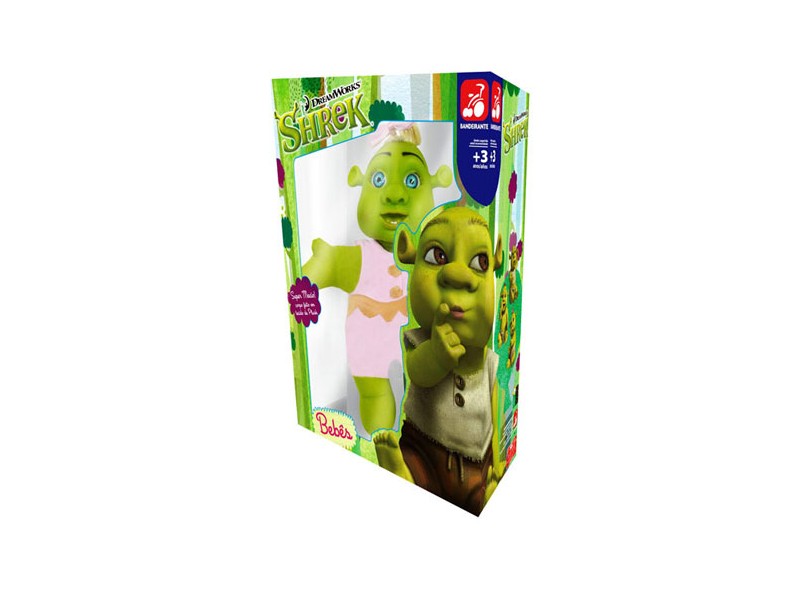 Boneca Bebê Shrek 4 Menina Bandeirante
