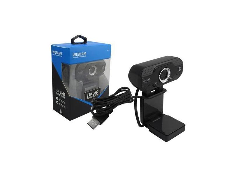 Webcam 5+ Premium Fullhd 1080p 30fps Com Suporte Universal