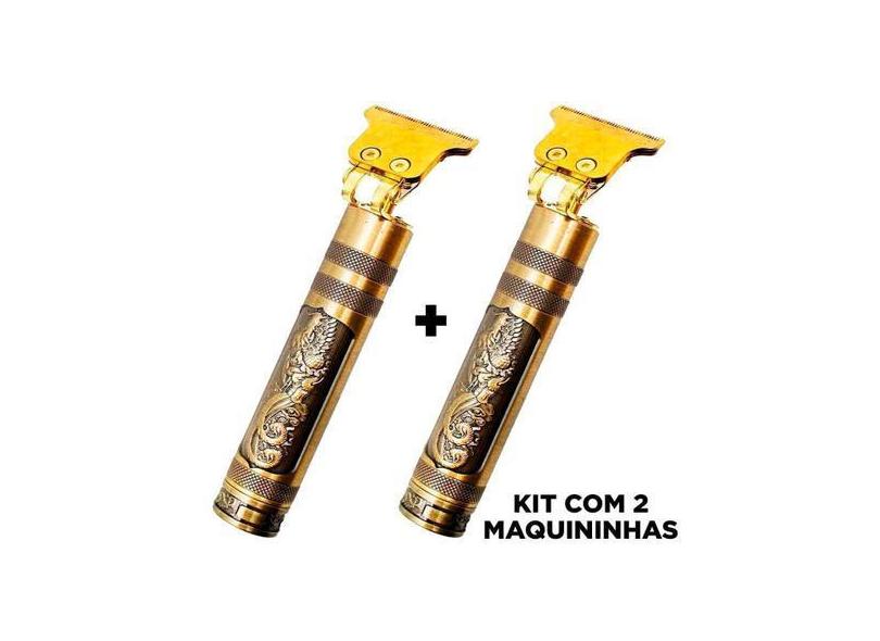 2 Maquininhas Barbeador Retro Corte Cabelo Barba - Bivena