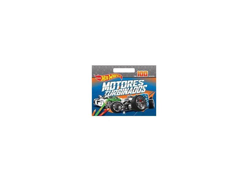 Megabloco Hot Wheels Motores Turbinados - Com 100 Adesivos - Ciranda Cultural - 9788538055730