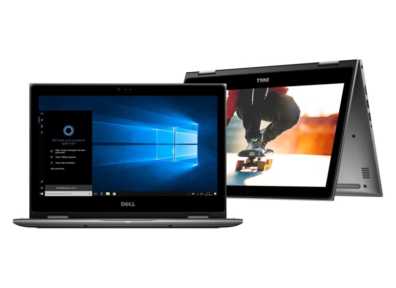 Notebook Conversível Dell Inspiron 5000 Intel Core i7 7500U 7ª Geração 8GB de RAM SSD 256 GB 13,3" Touchscreen Windows 10 Home I13-5378
