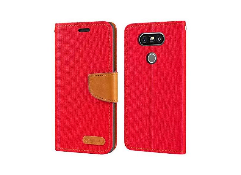 Capa para LG G5, capa carteira de couro Oxford com capa traseira magnética  de TPU macio para LG G5 com o Melhor Preço é no Zoom