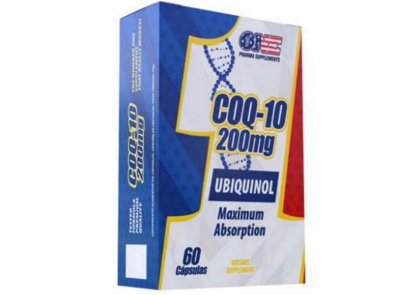 COENZIMA COQ Q10 200 MG UBIQUINOL 60 CAPS - MáXIMA ABSORçãO - ONE PHARMA 