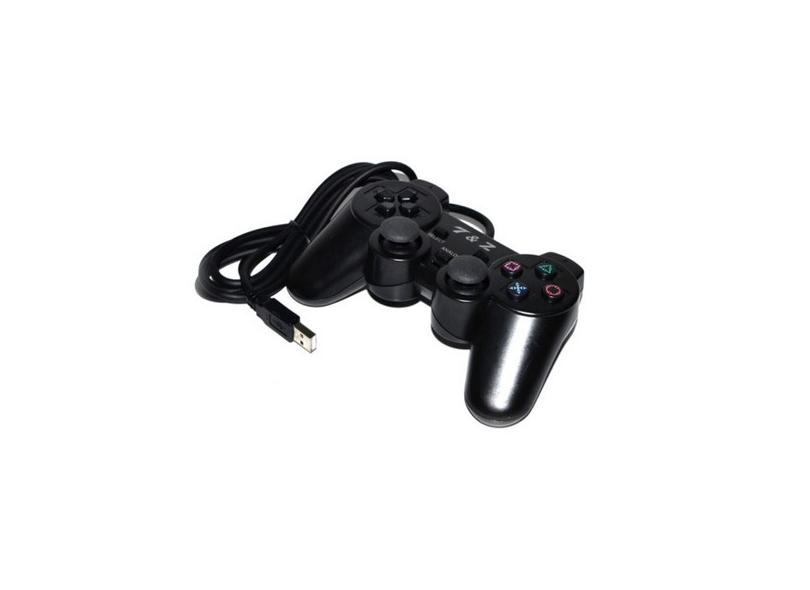 Controle Joystick Usb Analógico Dualshock Para Pc E Notebook Com O