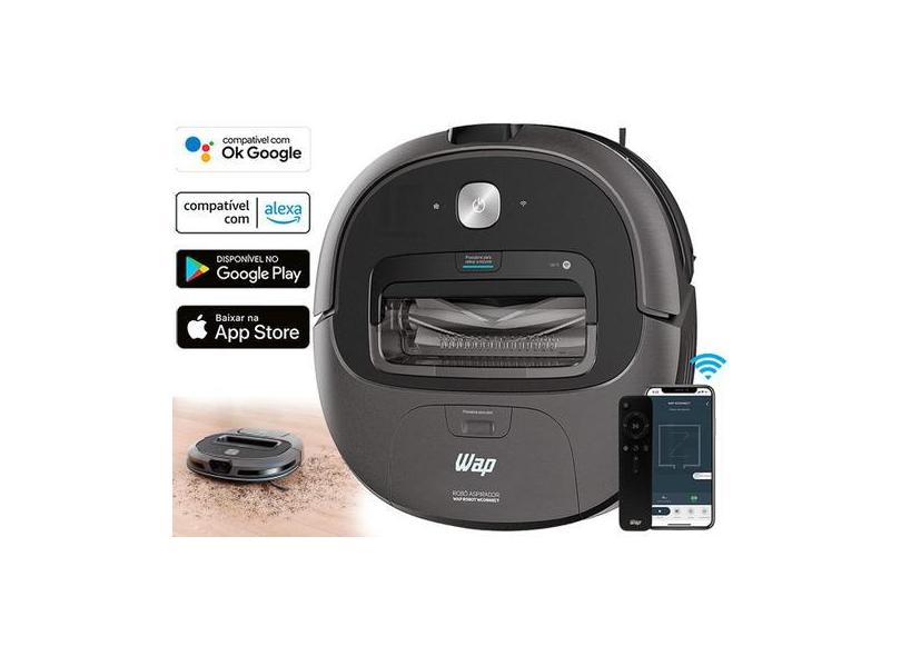 Aspirador Robô Inteligente Varre Passa Pano Com Sensor Bivolt Wap