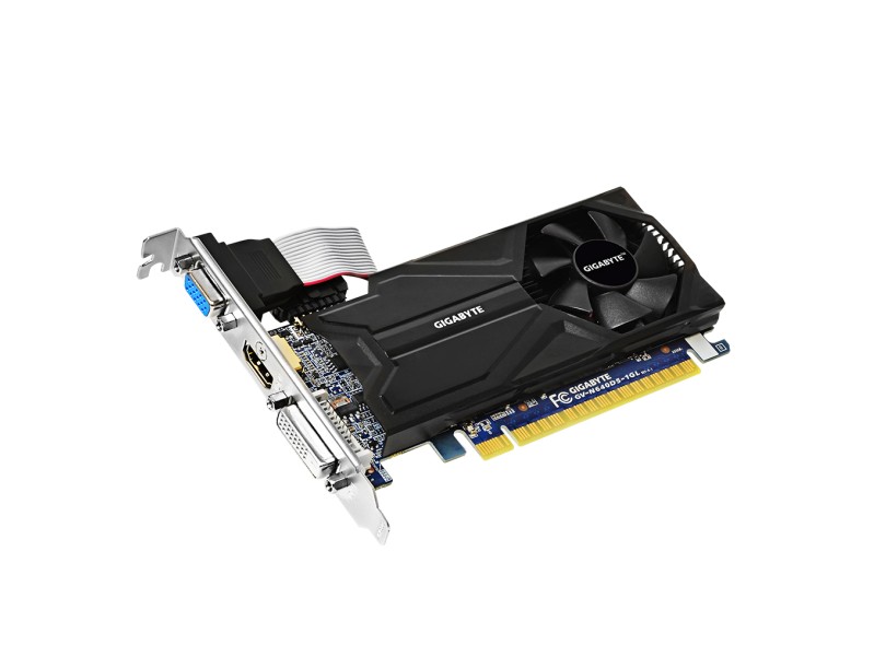 Placa de Video NVIDIA GeForce GT 640 1 GB DDR5 64 Bits Gigabyte GV-N640D5-1GL