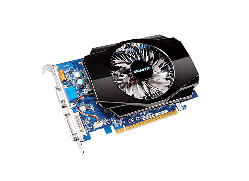Placa de Video NVIDIA GeForce GT 730 2 GB DDR3 128 Bits Gigabyte GV-N730-2GI