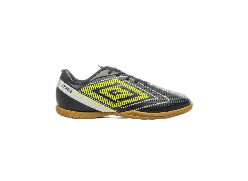 Chuteira Umbro Stride Futsal Preta e Branca