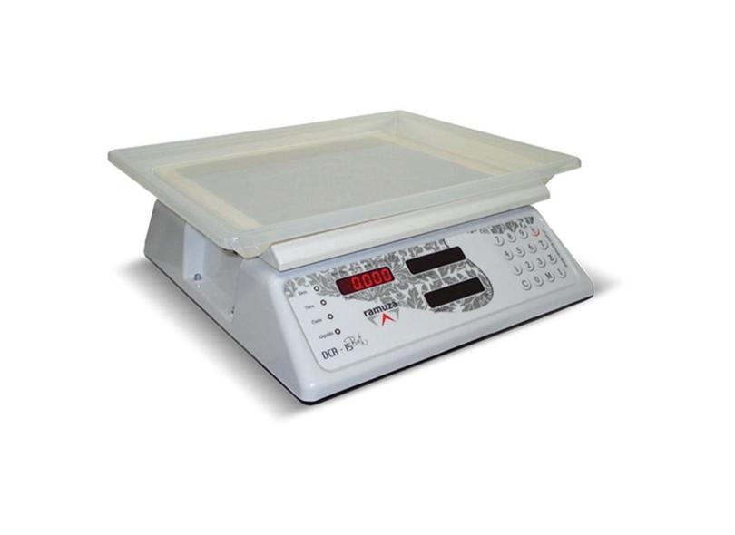 Balança Computadora Ramuza Branca Bivolt 15Kgx5g Led E Serial em ...