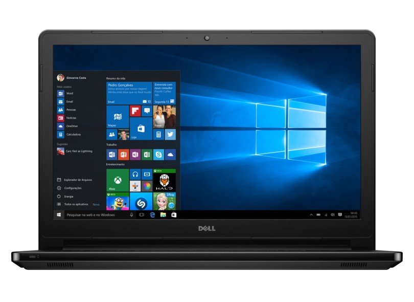 Notebook Dell Inspiron 5000 Intel Core i5 7200U 8GB de RAM SSD 240 GB 15,6" Windows 10 I15-5566-A30P