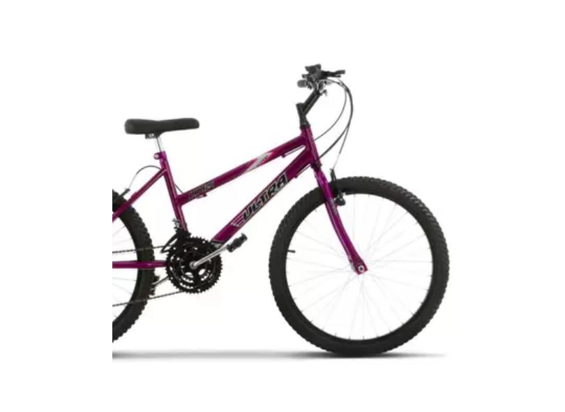 Bicicleta Aro 26 Ultra Bike Bicolor Adulto 18 Marchas