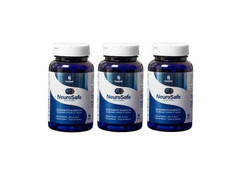 Kit 3Uni Suplemento Inteligente Neurosafe 60 Caps - Suplesafe em ...