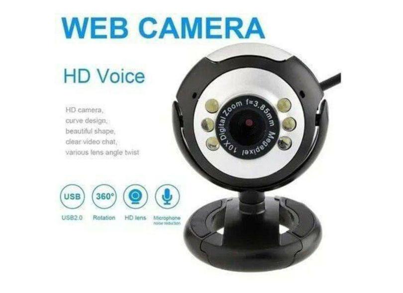 Webcam Camera 640X480 Usb Para Video Chamadas Pc E Notebook Lehmox - Ley-53