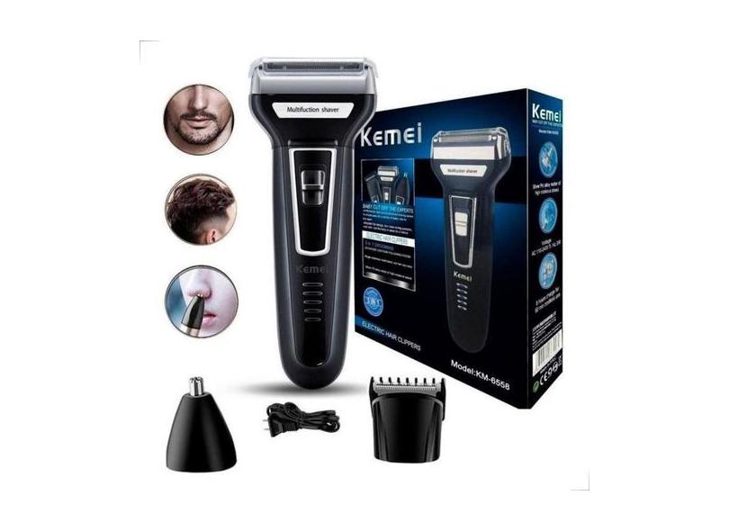 Barbeador Shaver 3 Em 1 Aparelho De Barbear Depilador Elétrico Recarre