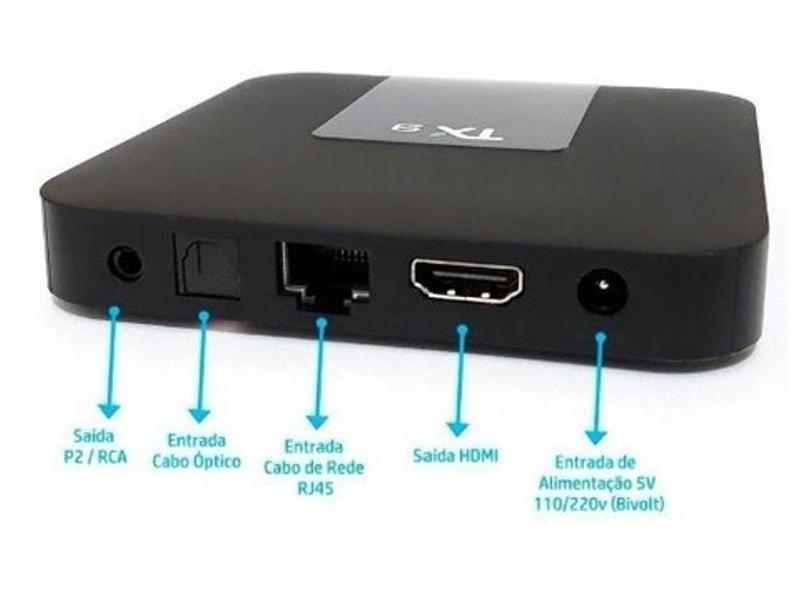 Smart TV Box TX9 16GB 4K Android TV HDMI USB