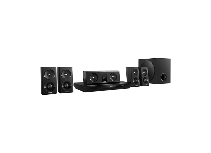 Home Theater Philips com Blu-Ray 3D 1000 W 5.1 Canais HTB3520X/78