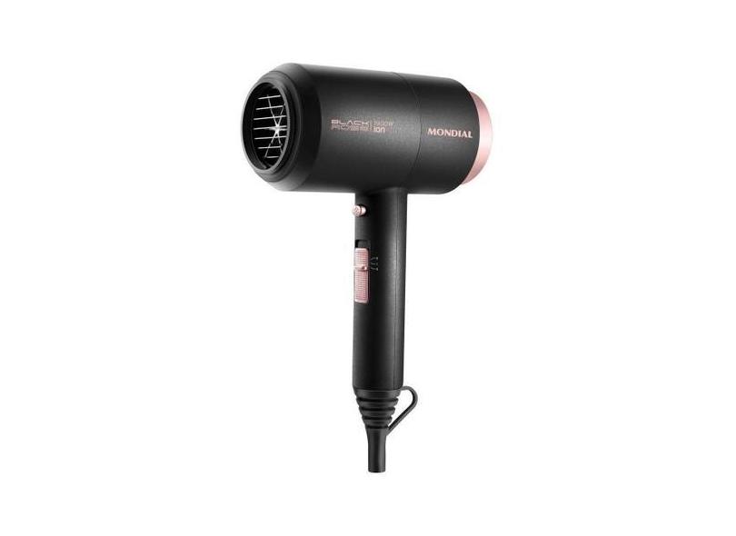 Secador De Cabelo Mondial Black Rose Sc-38 Preto E Rosa 220V - Imp